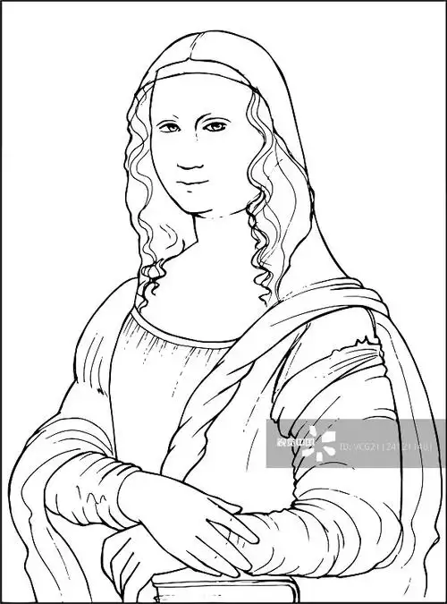 蒙娜丽莎着色
