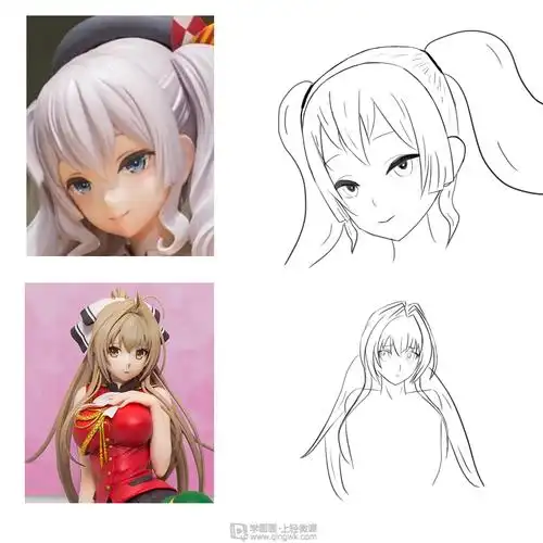 动漫插画基础——发型练习