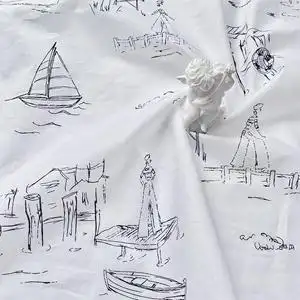 白布纯白色布料透提花纯棉薄款点点面料做夏季服装裙装衬衫黑白色条纹