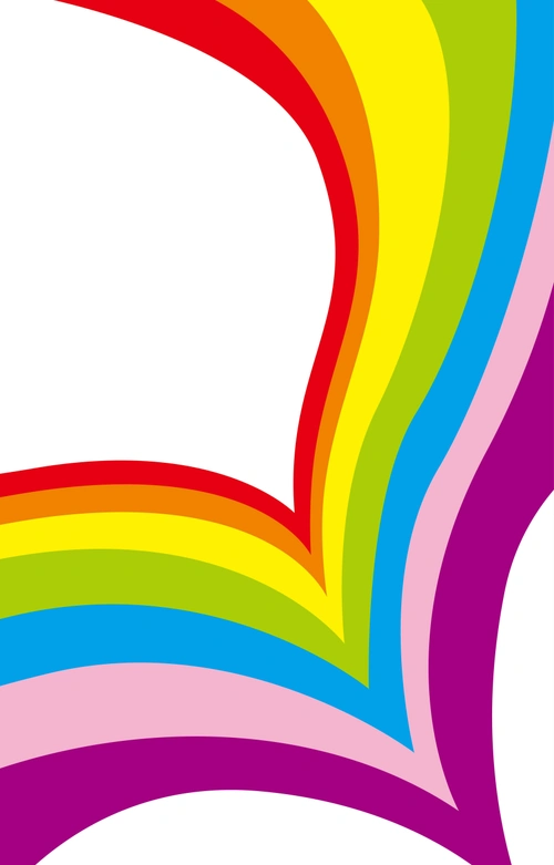 七彩飘带背景素材