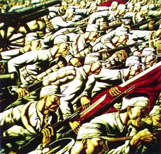 勿忘国耻:大型抗战绘画作品(组图)