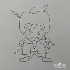 林冲简笔画林冲简笔画有颜色