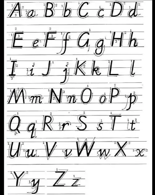 26个英文字母书写71