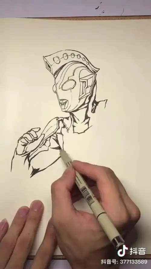 泽塔奥特曼简笔画