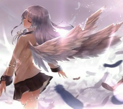 有天使的翅膀的漫画女孩图片,还有巧克力与香子兰的漫画图片,谢谢!