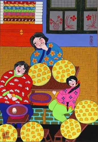 【画乡诗社】题著名画家刘丹农民画(三)