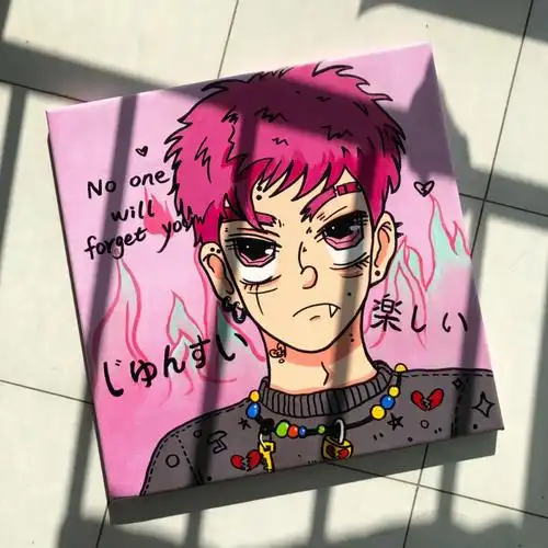 丙烯画嘻哈风头像