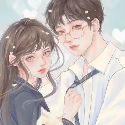 唯美手绘情头_情侣头像_我要个性网