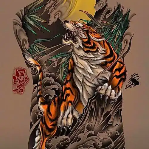想做这个图(满背虎)价格冰点!_纹身吧社区 - 纹身大咖