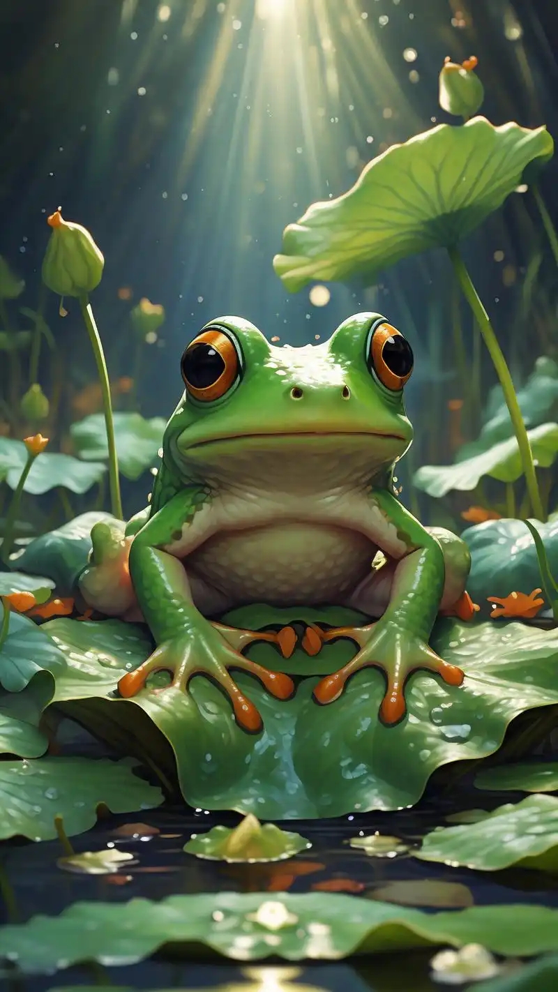 90精选青蛙壁纸,让你的屏幕跳跃起来99