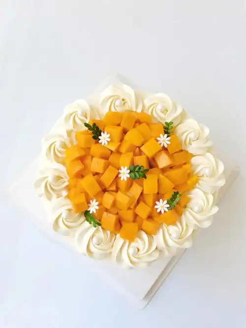 无水印芒果蛋糕