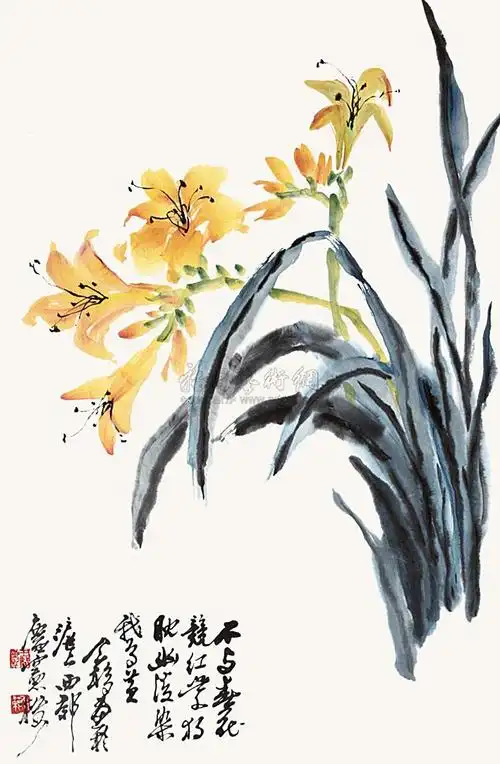 【兰花 立轴 纸本】拍卖品_图片_价格_鉴赏_绘画_雅昌艺术品拍卖网