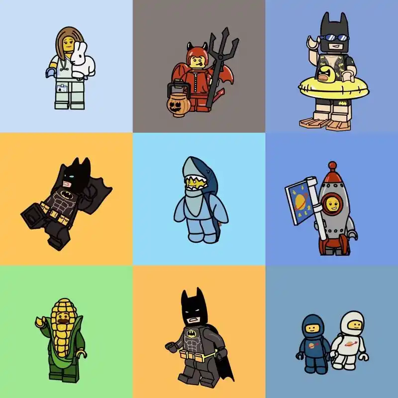 从2022年11月6号到11月26号 20天里全部画的乐高小人 很多是按照网上