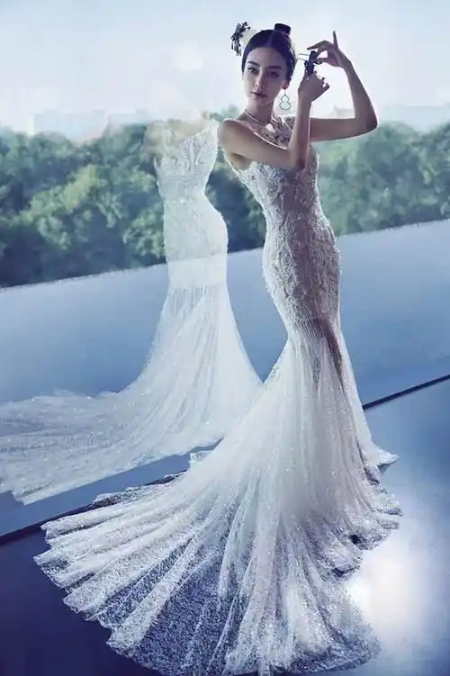 真是美得不可方物 杨颖婚纱照全集