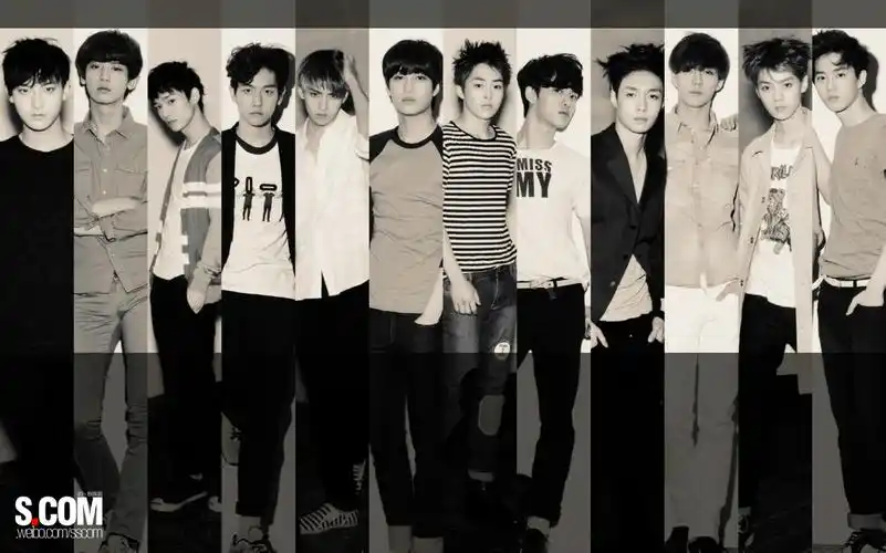 exo12个人这两张的高清大图