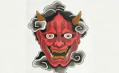 49张正脸般若纹身手稿图片