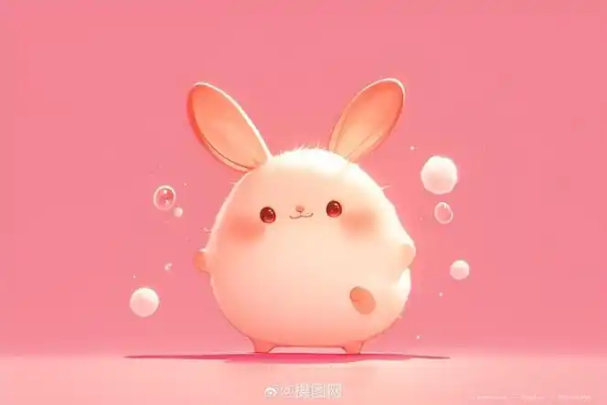 插画分享 | aigc卡通可爱兔子插画背景图 版权素材 by 摄图网__财经头