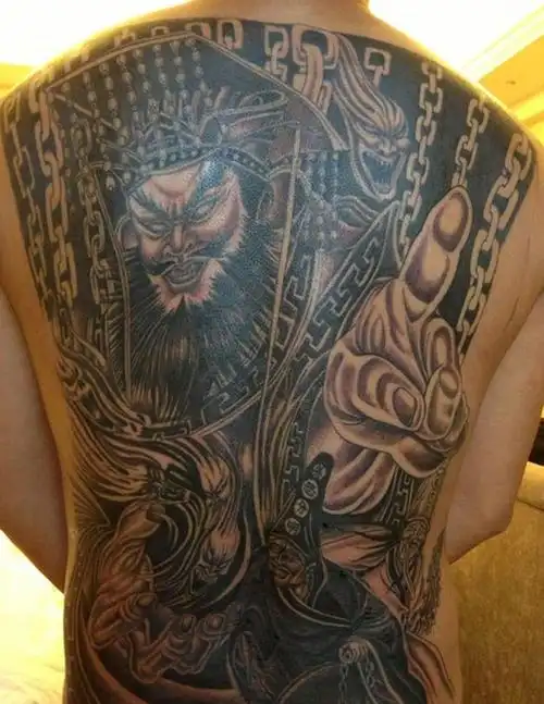 阎王指路纹身图片