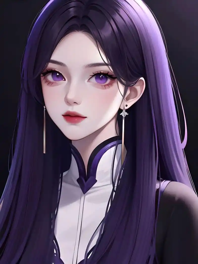 紫发紫瞳御姐|妹妹说紫色很有韵味•御姐头像 紫色系和御姐超搭 这