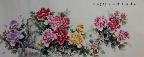 牡丹山石玉质国色溢天香