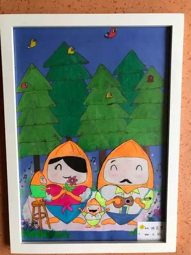 "小手拉大手"稻米家族亲子美术作品比赛活动