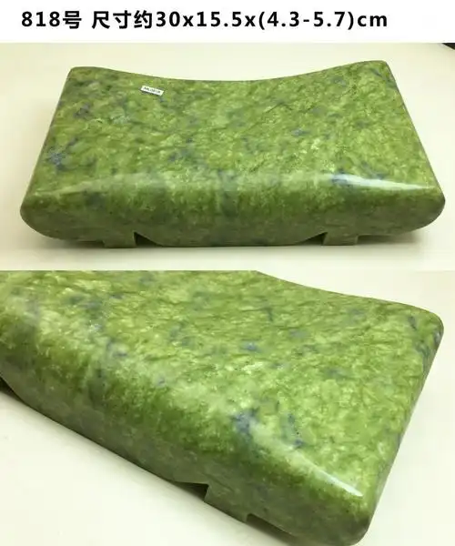 玉石枕头健康睡眠颈椎枕玉石冰凉夏季降温枕头 815号【图片 价格 品牌