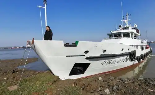 江苏渔船检验局检验200吨级渔政船试航成功
