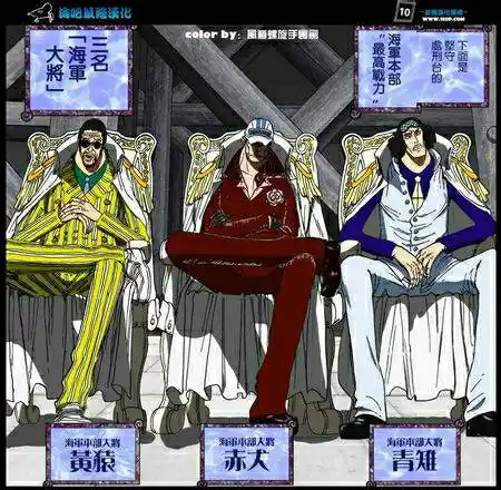 《海贼王》海军三大将,你们认为哪个最厉害,搞个排名
