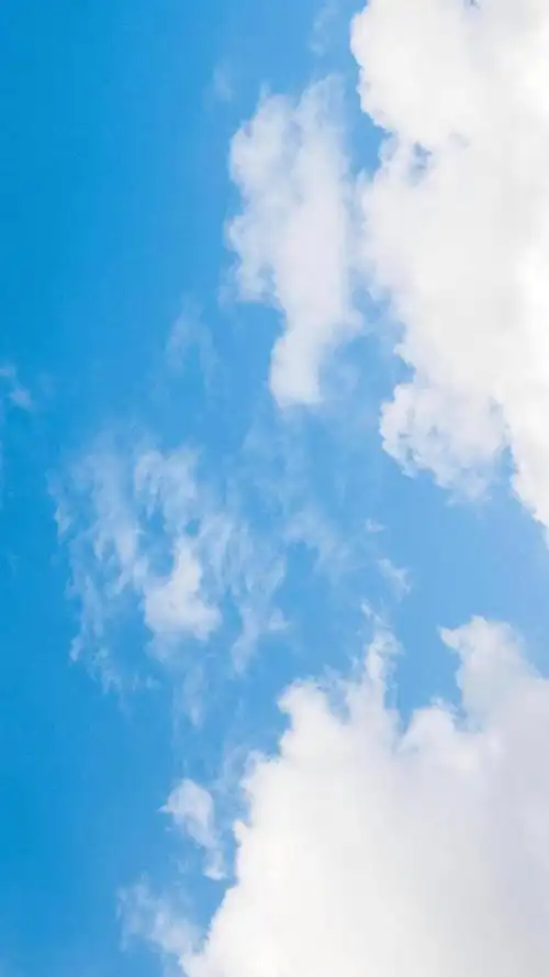 蓝天白云唯美纯净风景摄影