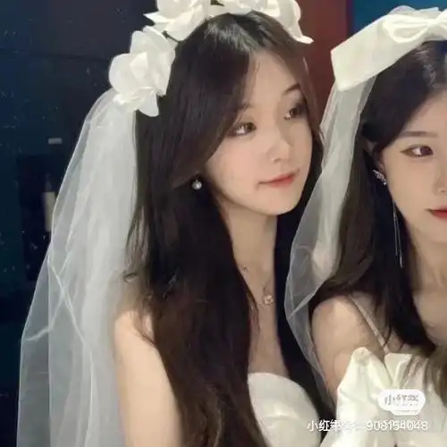 你们喜欢的闺蜜头像之婚纱