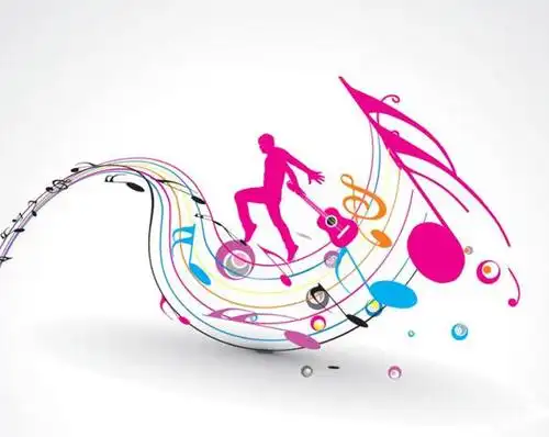 跳动的音符矢量图