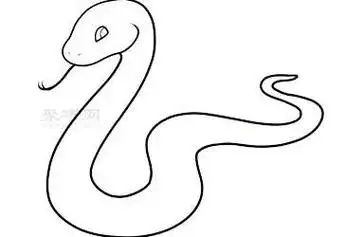 怎样画蛇简笔画动物-怎样画蛇的简笔画可爱蛇的简笔画儿童简笔画眼镜
