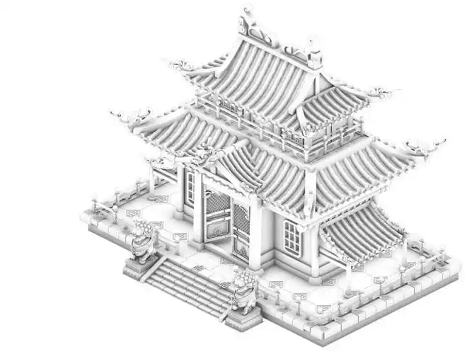 皇极殿简笔画 简笔画图片大全-蒲城教育文学网