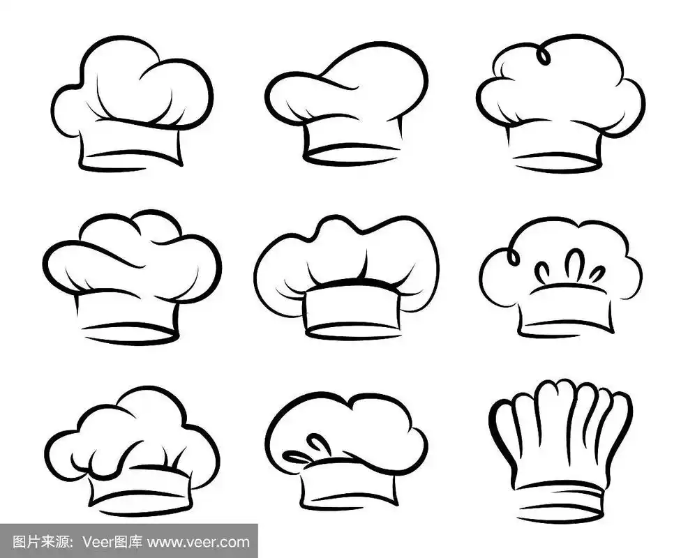 厨师帽向量集合,集合