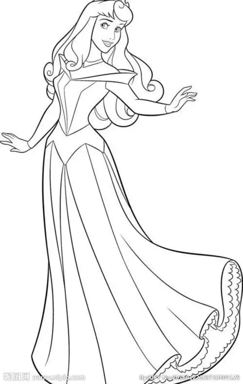 白公主雪简笔画