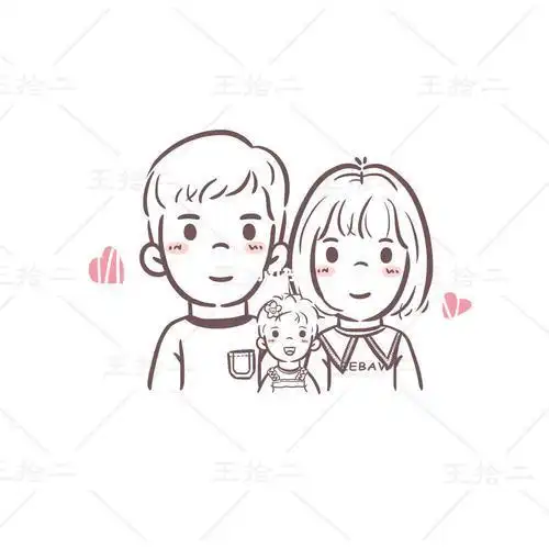 家庭成员头像简笔画爸爸头像简笔画涂色简笔画的家庭人员爸爸的头像简