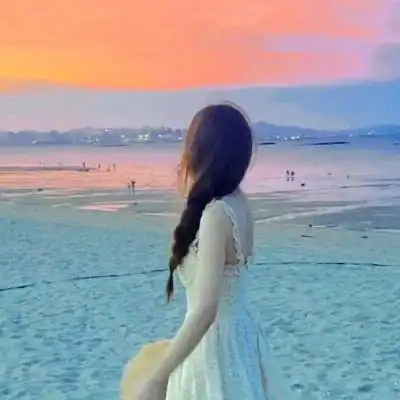 高级感背影头像女