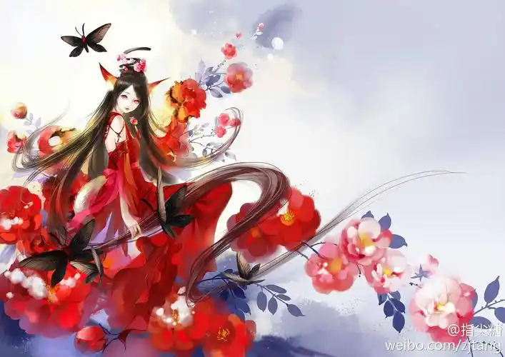 古风 古韵 中国风 手帐素材 插画 手绘 彩绘 头像