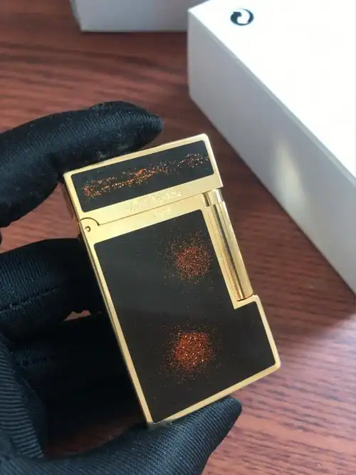 都彭金沙纯铜充气打火机