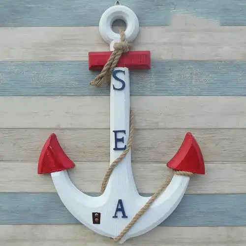 地中海工艺品船锚壁饰铁锚家居装饰品酒吧背景墙特色创意壁挂
