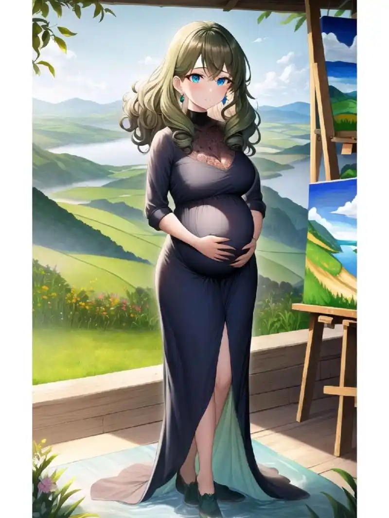 这样的美女孕妇你见过吗,#二次元#ai绘画