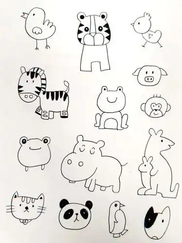 动物简笔画小动物动物简笔画小动物可爱