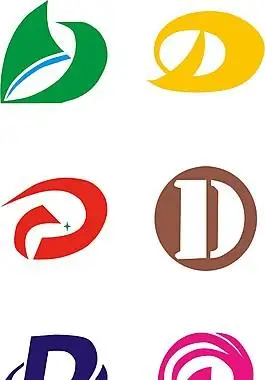 d字母logo设计素材