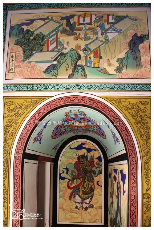 纯阳宝塔寺庙彩绘
