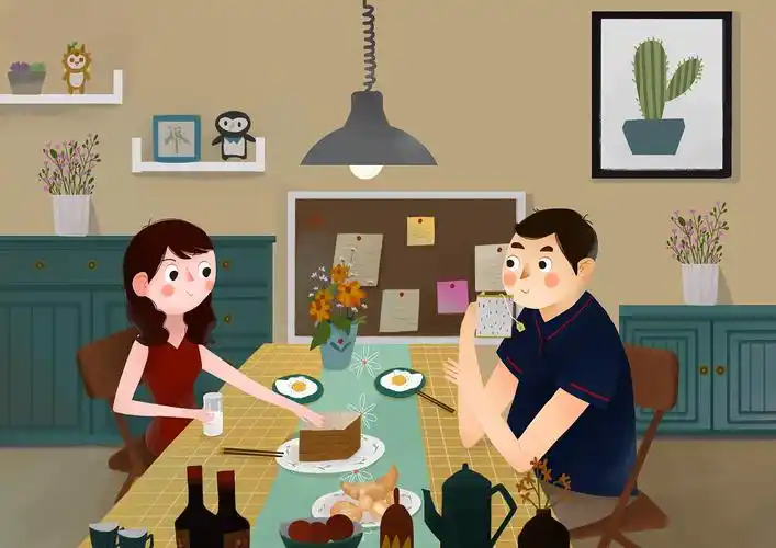 餐桌|插画|创作习作|袁一禾 - 原创作品 - 站酷 (zcool)