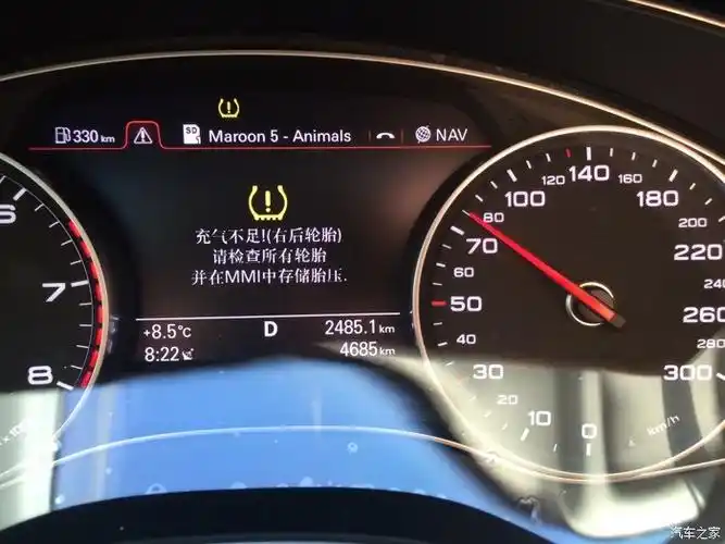 出现胎压报警,会显示哪个轮胎吗?_奥迪a6l/a6(进口)论坛_汽车之家论坛