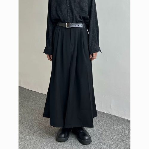 日系极简设计感高级西裤男无性别中性宽松垂感ins休闲阔腿裙裤女