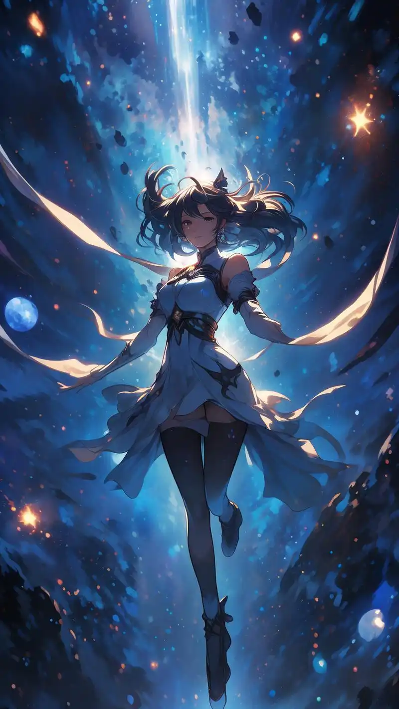 90 一组超绝美的动漫夜空壁纸来袭,每一帧都散发着浪漫与梦幻的气息