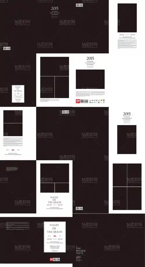 青春美少女排版空白个人写真模板psd分层素材vol.19