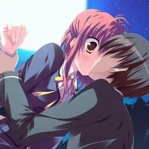 二次元情侣头像接吻图片唯美图片大全